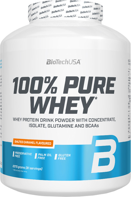 BiotechUSA 100% Pure Whey 2270g sós karamell