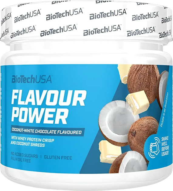 BiotechUSA Flavour Power 160g kókusz-fehércsokoládé