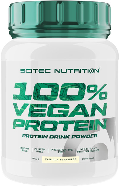 SCITEC 100% VEGAN PROTEIN VANÍLIA 1000G