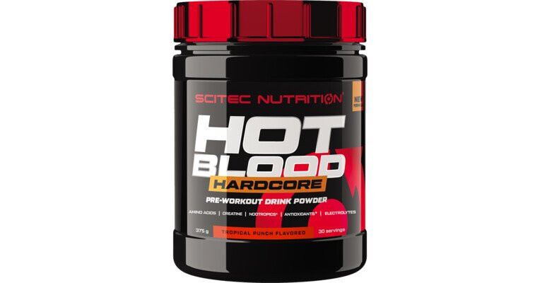 SciTec Hot Blood Hardcore 375g tropical punch akciós termékkép 1