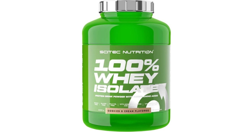 SciTec 100% Whey Isolate 1816g kekszkrém akciós termékkép 1