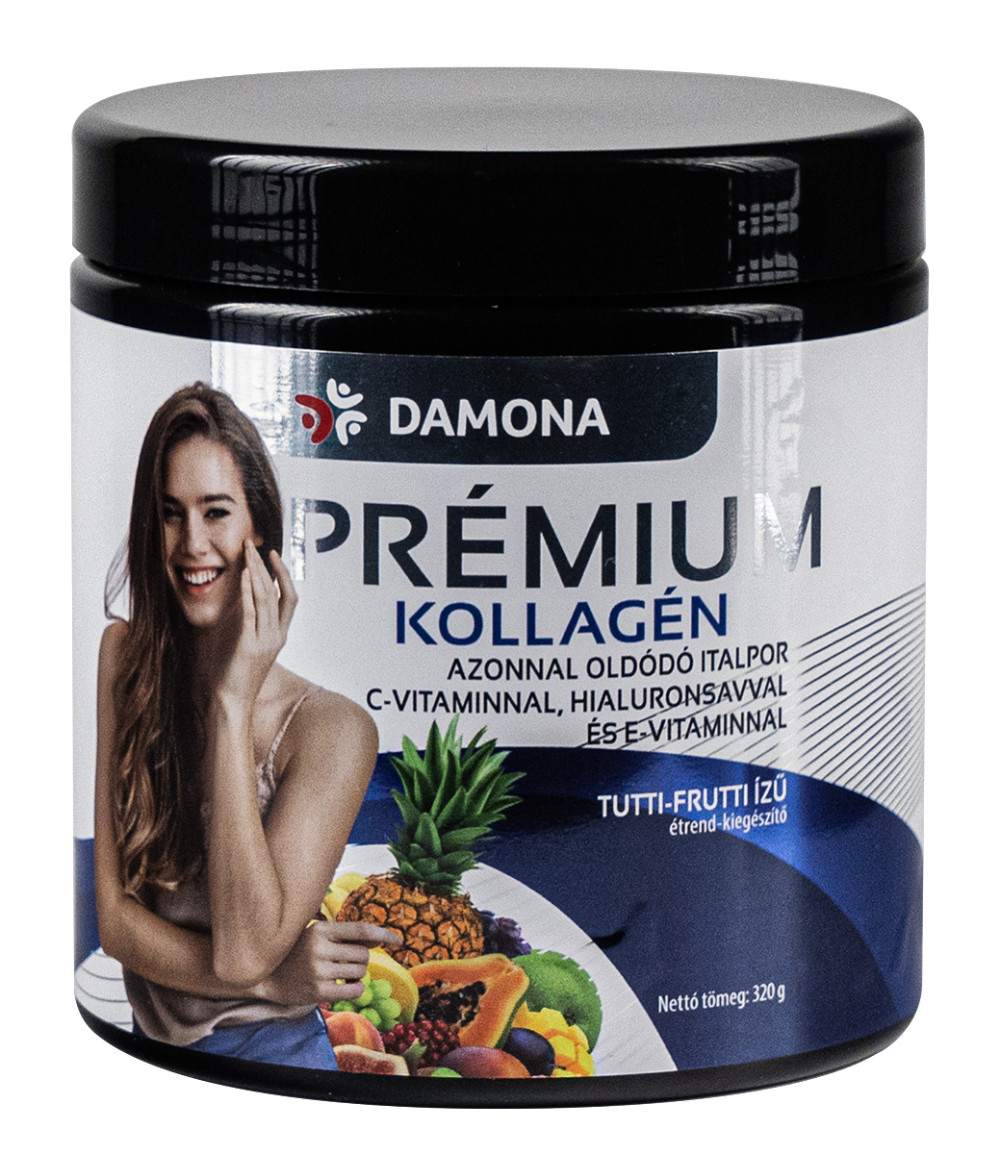Damona Prémium Kollagén azonnal oldódó italpor tutti-frutti (320 g)