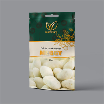 Real Nature fehércsokoládés meggy 75 g