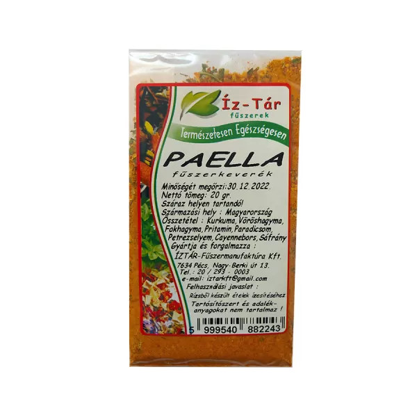 Íz-Tár Fűszerek Paella 20G akciós termékkép 1
