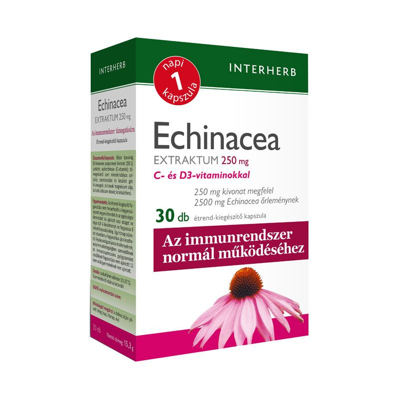 INTERHERB NAPI 1 ECHINACEA EXTRAKTUM KAPSZULA 30DB