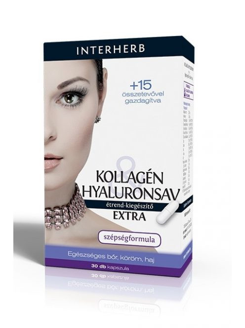 INTERHERB KOLLAGÉN&HYALURONSAV KAPSZULA EXTRA 30DB