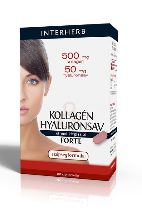 INTERHERB KOLLAGÉN&HYALURONSAV FORTE TABLETTA 30DB