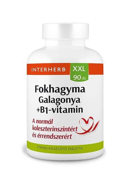 INTERHERB XXL FOKHAGYMA -GALAGONYA +B1 VITAMIN TABLETTA 90DB