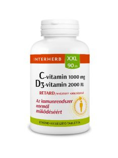 Interherb Xxl C-Vitamin 1000Mg+D3 Vitamin 2000 Iu 90Db akciós termékkép 1