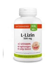 Interherb Xxl L-Lizin 500Mg+C-Vitamin Kapszula 90Db akciós termékkép 1