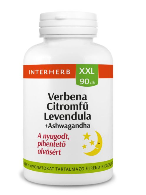 Interherb Xxl Verbena Citromfű Levendula Ashwagandha Tabletta 90Db akciós termékkép 1