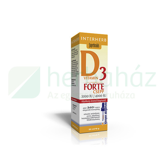 Interherb D3 Vitamin Forte Csepp 20Ml akciós termékkép 1