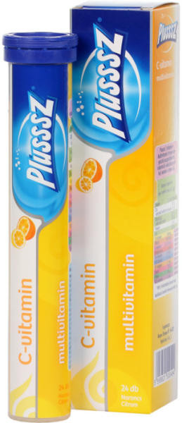 Plussz duo multivitamin+c-vitamin pezsgőtabletta 20 db akciós termékkép 1