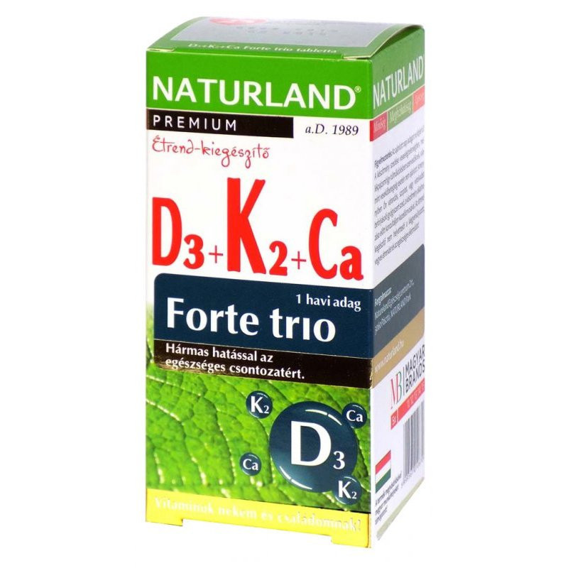 Naturland d3+k2+ca forte trio 30 db