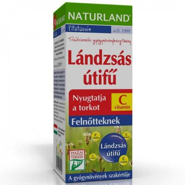 Naturland lándzsás útifű+c-vitamin felnőtt szirup 150 ml