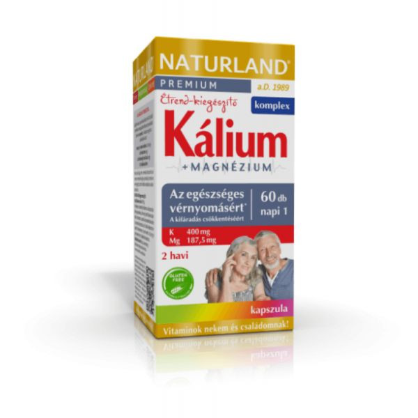 Naturland Kálium+ Magnézium Kapszula 60 db akciós termékkép 1