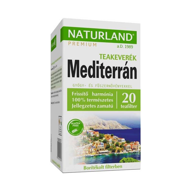 NATURLAND PRÉM. MEDITER. GYÓGY-FŰSZ TEA