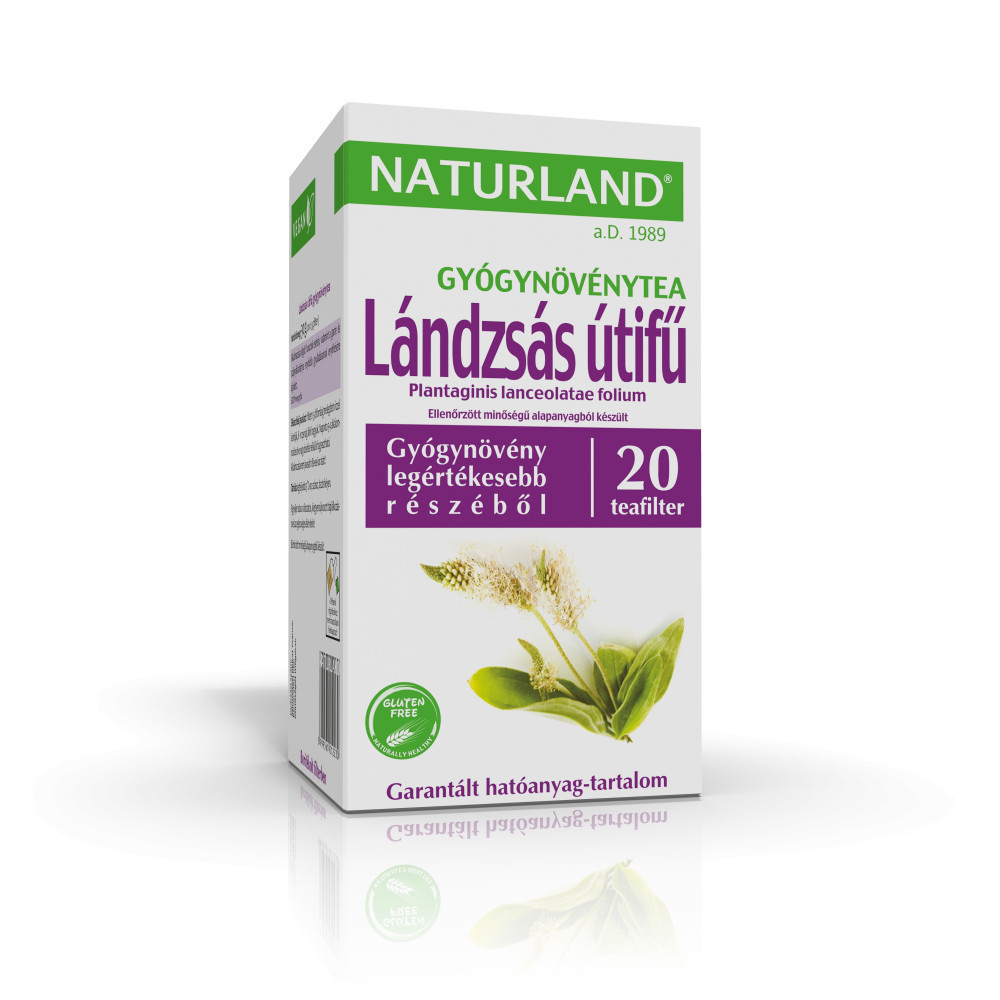 Naturland lándzsás útifű tea filteres 20x1,5 g 30 g