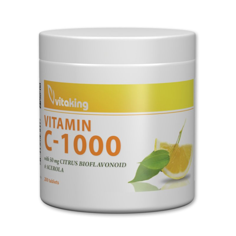 VITAKING VITAMIN C-1000 50MG CITRUS+BIOFLAVONOID+ACEROLA 200DB