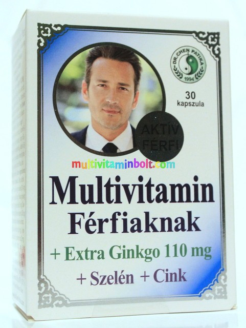 Dr.chen multivitamin férfiaknak + extra gingko 30 db akciós termékkép 1