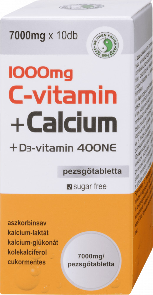 DR.CHEN C-VIT.+KALCIUM+D3 VITAMIN 10DB akciós termékkép 1