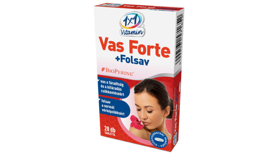 1X1 Vas Forte +C+Folsav Tabletta 28 db akciós termékkép 1