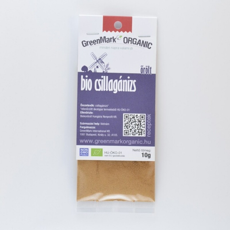 Greenmark bio csillagánizs őrölt 10 g