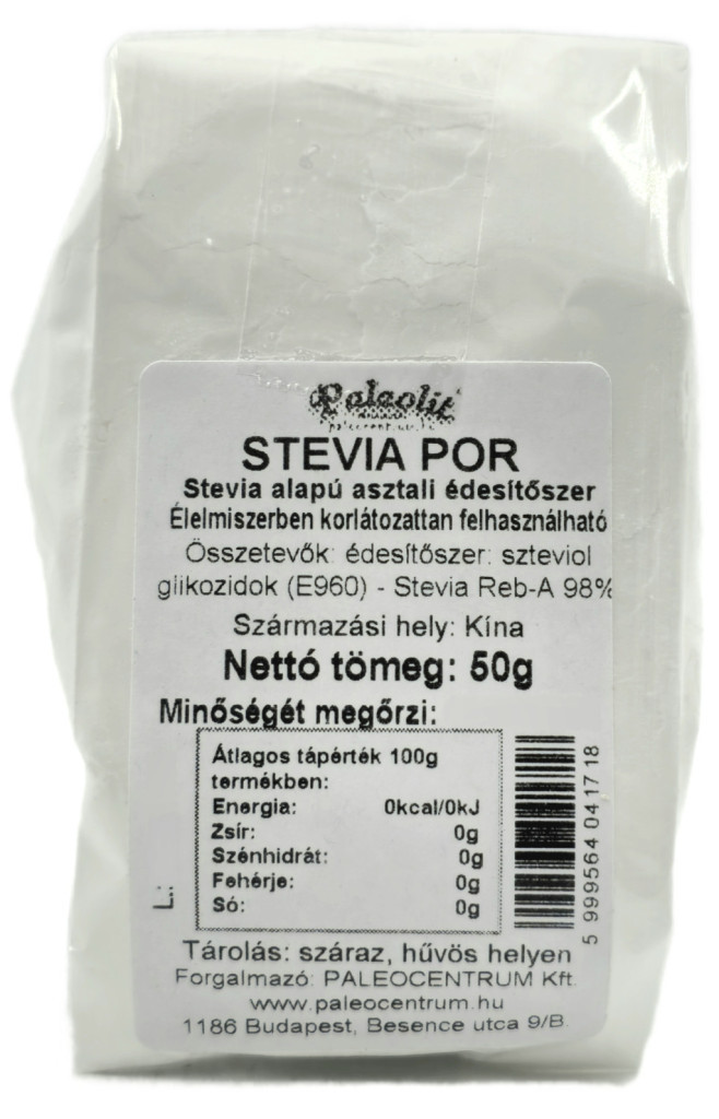 Paleolit Stevia por 98%-os 50g akciós termékkép 1