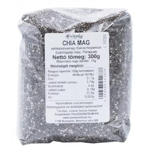 Paleolit Chia mag fekete 300g akciós termékkép 1