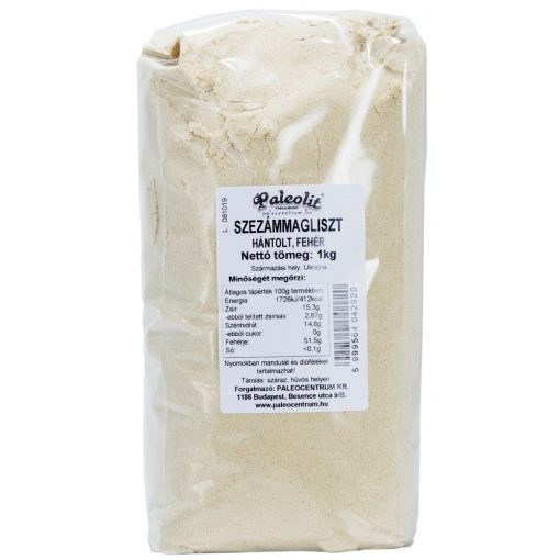 Paleolit Szezámmag préselvény liszt 1kg hántolt, fehér akciós termékkép 1
