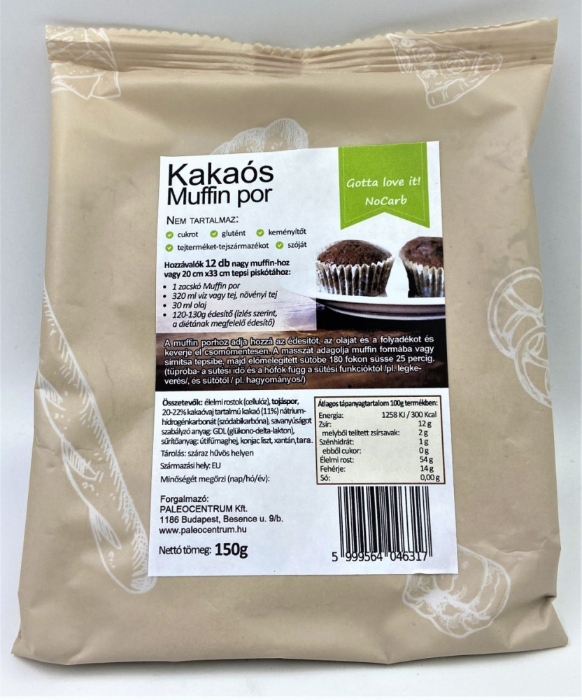 NOCARB GOTTA LOVE IT! KAKAÓS MUFFINPOR