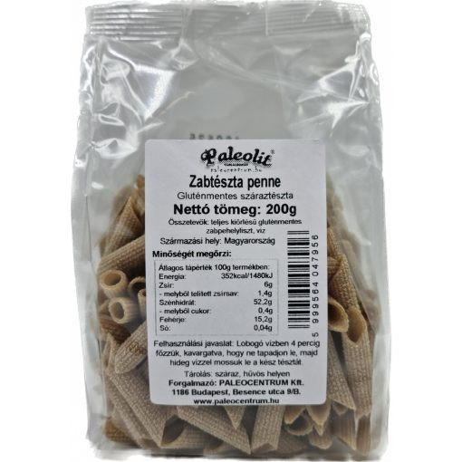 Paleolit GM zabtészta penne 200g akciós termékkép 1
