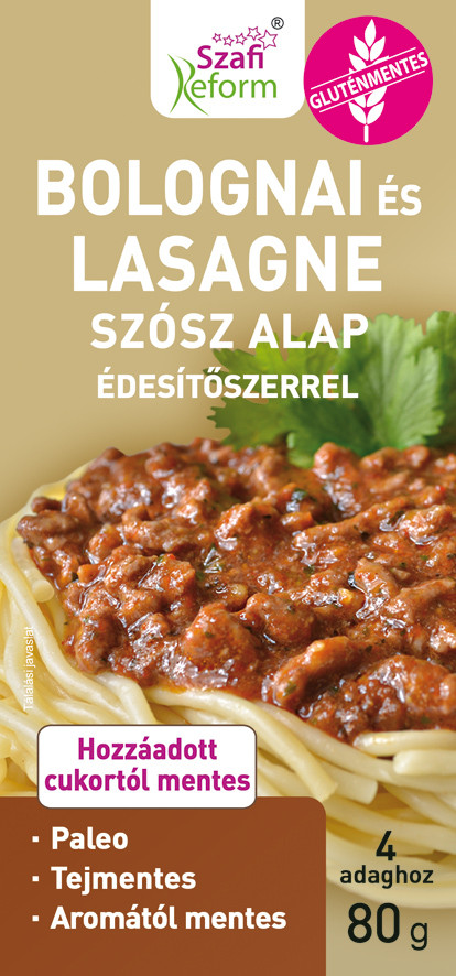 Szafi Fitt bolognai és lasagne alappor term.édesítővel 80 g