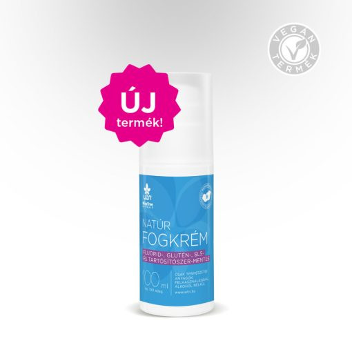WTN Natúr fogkrém 100ml Fluorid-, Glutén -, SLS-, és tartósítószer-MENTES