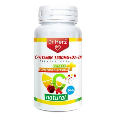 DR.HERZ C-VITAMIN+D3+ZN-TABLETTA 60 db akciós termékkép 1