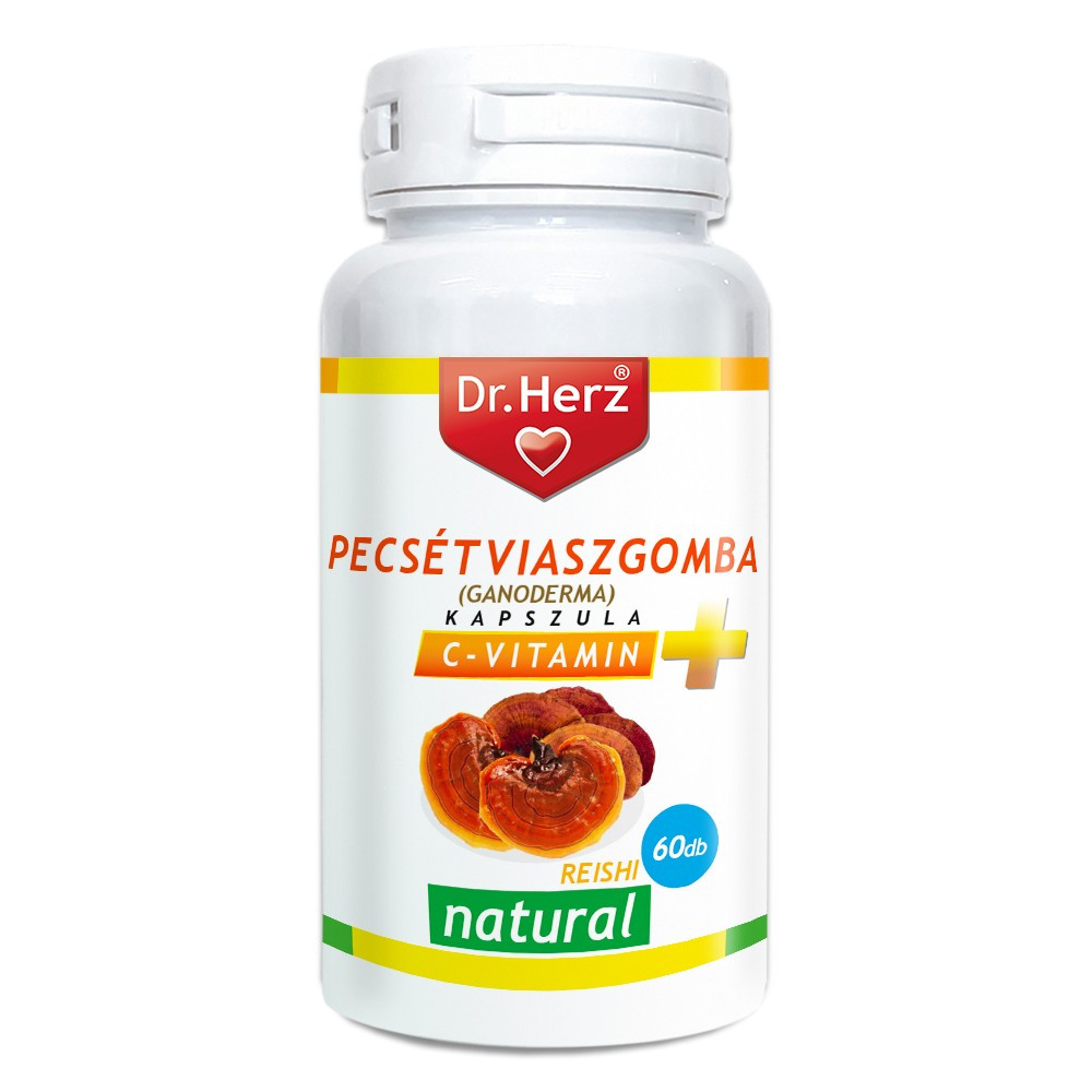 Dr. Herz Reishi (Pecsétviaszgomba) + C vitamin 60db kapszula