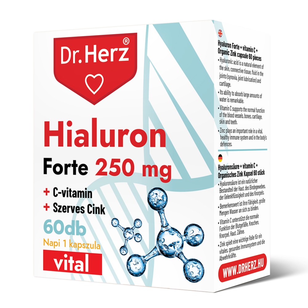 DR Herz Hialuron Forte 250 mg 60 db kapszula akciós termékkép 1