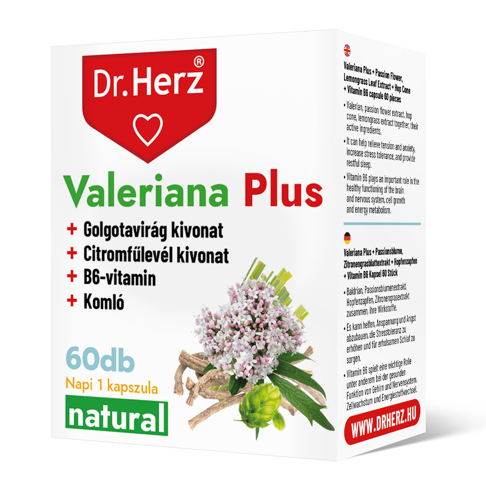 DR Herz Valeriana Plus 60 db kapszula