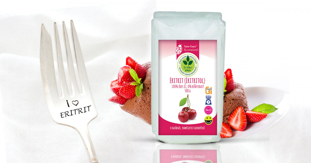 Natur Tanya® Prémium Eritrit (Eritritol). 0 kalóriás cukorpótló. Diétás, Fogbarát, Paleo. 1 kg