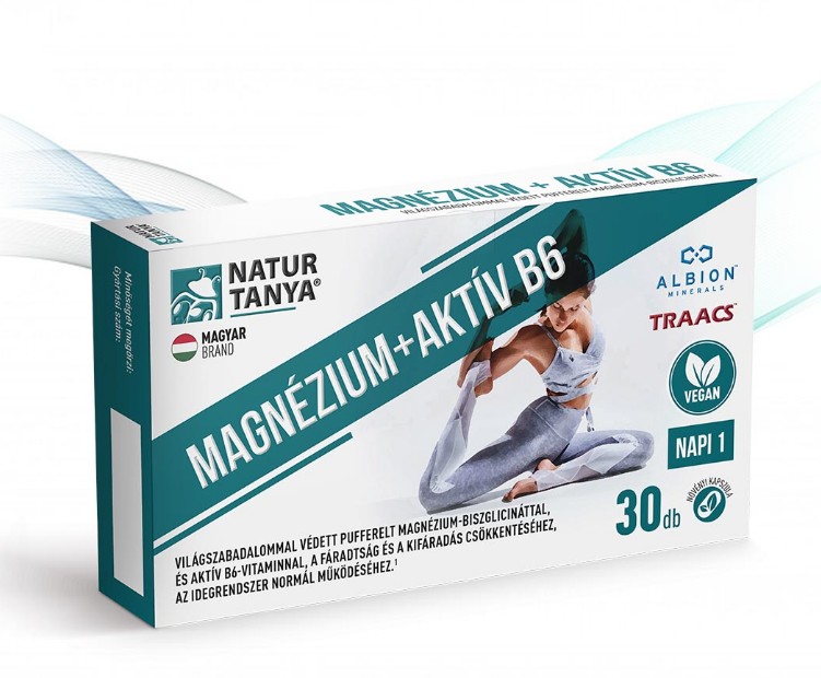 Natur Tanya® Vegán MAGNÉZIUM + AKTÍV B6 30 db