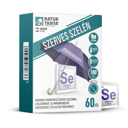 Natur Tanya® SZERVES SZELÉN 100 mcg tabletta 60 db akciós termékkép 1