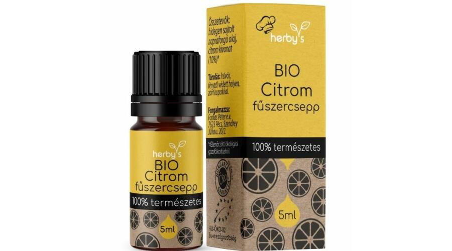 HERBY&#039;S BIO CITROM OLAJ 5ML akciós termékkép 1