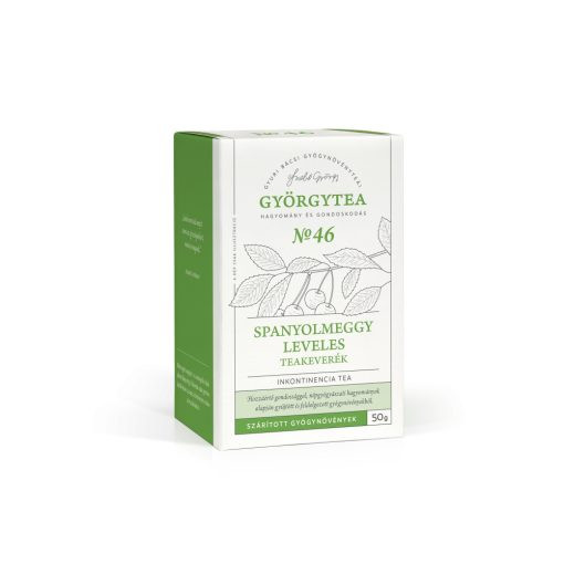 Györgytea Spanyolmeggy leveles 50g teakeverék, Inkontinencia tea No.46 akciós termékkép 1