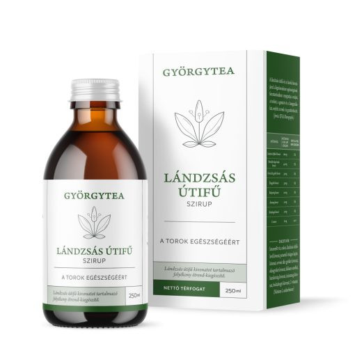 Györgytea Lándzsás útifű szirup 250ml A torok egészségéért akciós termékkép 1