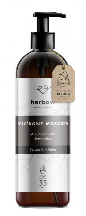 Herbow folyékony mosószer fekete ruhákhoz-aloe 1000 ml