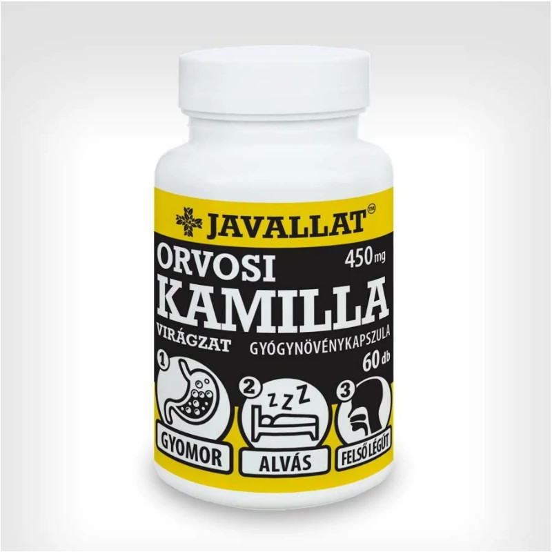 Javallat Orvosi Kamilla Étrend-Kiegészítő Gyógynövénykapszula 60Db akciós termékkép 1