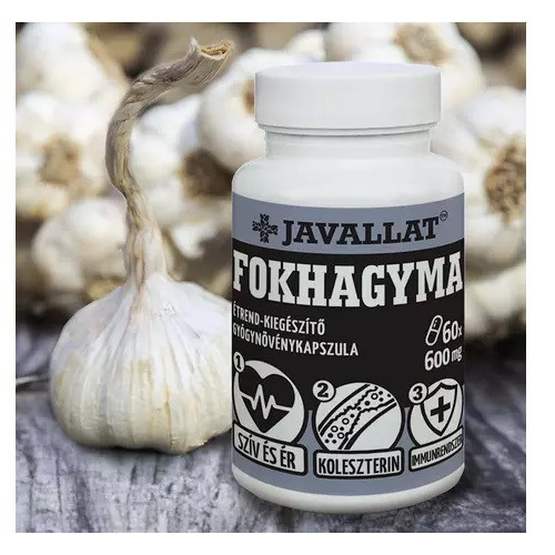 Javallat Fokhagyma Étrend-Kiegészítő Gyógynövénykapszula 60Db akciós termékkép 1