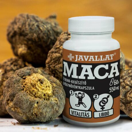 Javallat Maca Étrend-Kiegészítő Gyógynövénykapszula 60Db akciós termékkép 1