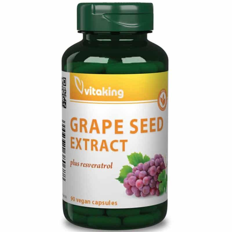 Vitaking Kékszőlő extract + rezveratrol (90) vegan caps. akciós termékkép 1