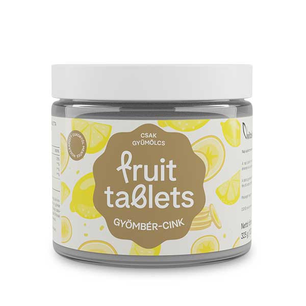 Vitaking Fruit tablets GYÖMBÉR-CINK 325g (130 db) akciós termékkép 1